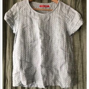 Pyne and Smith woven linen blouse